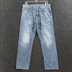 American Eagle Relaxed Straight Jeans Men's 32x32 Light Wash Blue Denim Casual